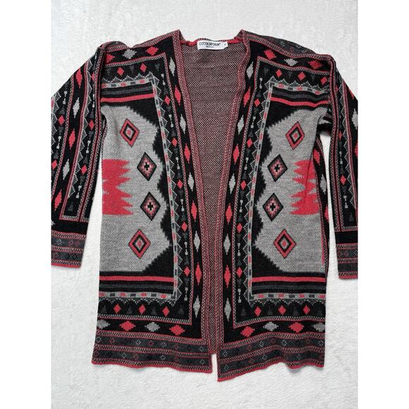Cotton Emporium Aztec Southwest Navajo Sedona Cardigan Sweater Women’s Small - Picture 1 of 6